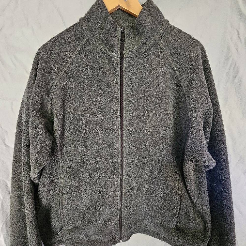 Columbia Gray Full-Zip Fleece Jacket